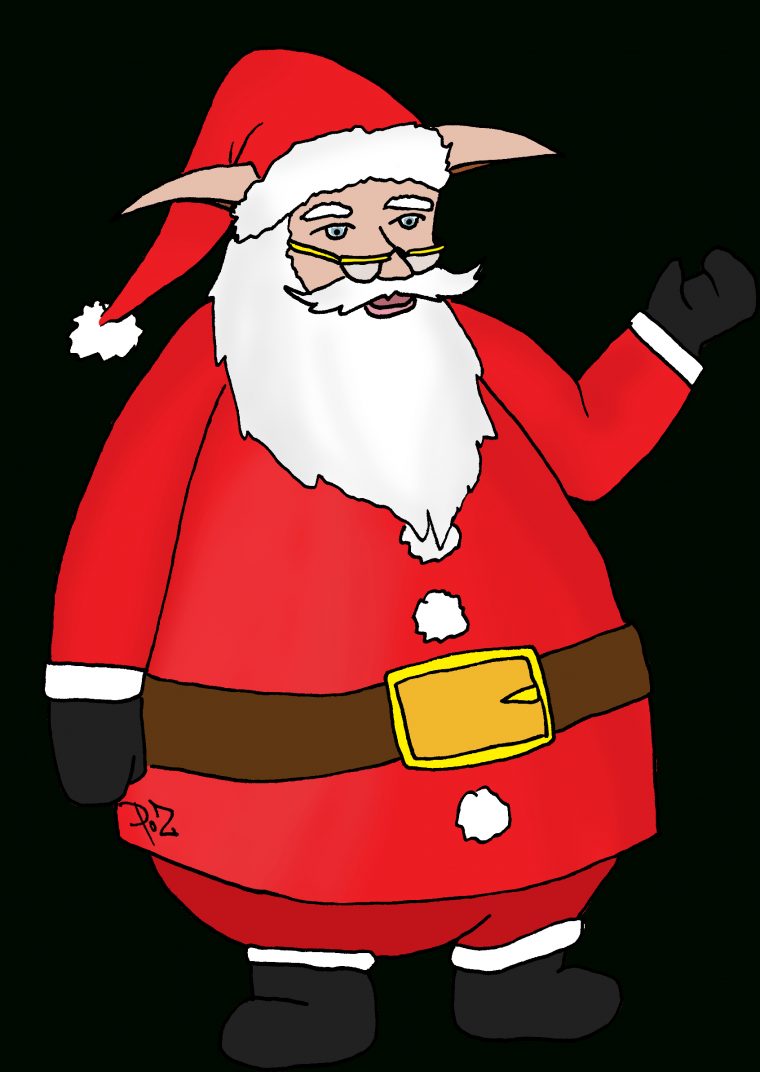 Coloriage Pere Noel A Imprimer Gratuit – Santa Claus Clipart avec Coloriage Pere Noel À Imprimer Gratuit