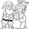 Coloriage Père Noël Et Bonhomme De Neige À Imprimer – Waouo concernant Dessin Bonhomme De Neige A Imprimer