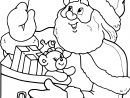 Coloriage Père Noël Et Une Baguette Magique À Imprimer pour Coloriage Pere Noel À Imprimer Gratuit
