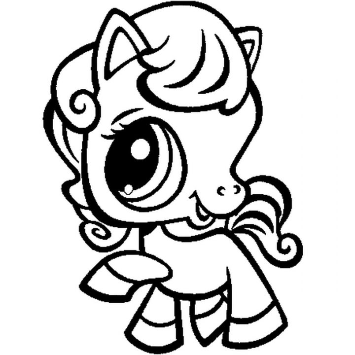 Coloriage Pet Shop Poney En Ligne Gratuit À Imprimer pour Dessin De Petshop