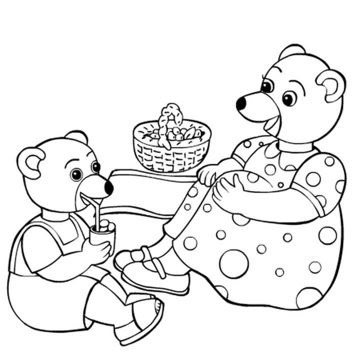 Coloriage Petit Ours Brun En Ligne Gratuit À Imprimer avec Coloriage De Petit Ours Brun