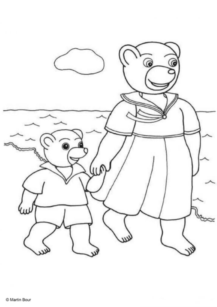 Coloriage – Petit Ours Brun serapportantà Coloriage De Petit Ours Brun