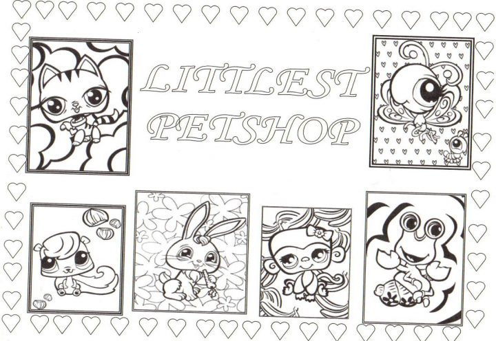 Coloriage Petshop serapportantà Dessin De Petshop