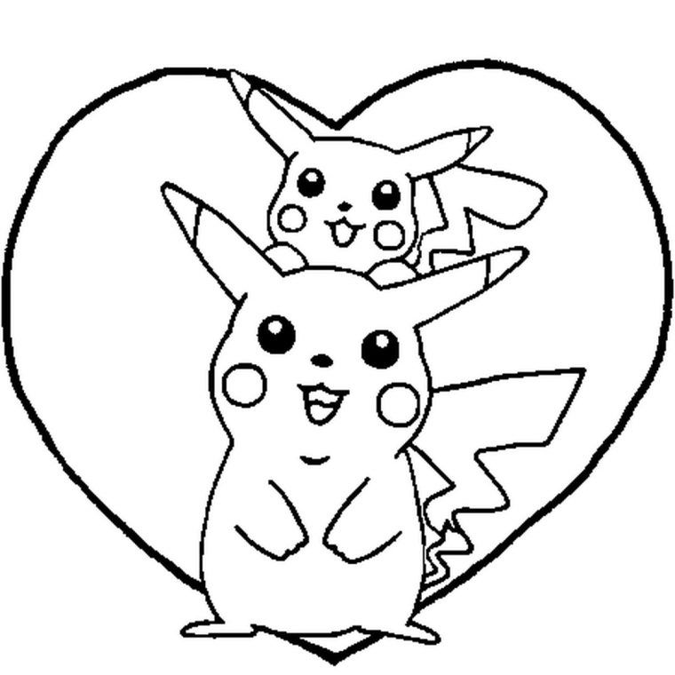 Coloriage Pikachu En Ligne Gratuit À Imprimer pour Dessin De Pikachu Facile