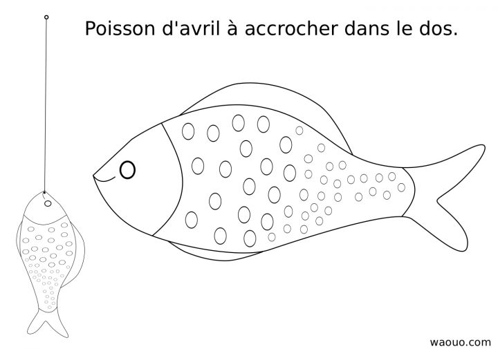 Coloriage Poisson D'avril À Colorier Et Découper serapportantà Dessin De Poisson D Avril A Imprimer