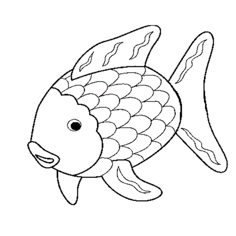 Coloriage Poisson Rigolo En Ligne Gratuit À Imprimer pour Dessin A Decouper Et A Imprimer