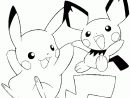 Coloriage Pokémon Pikachu Et Pichu destiné Dessin De Pikachu Facile
