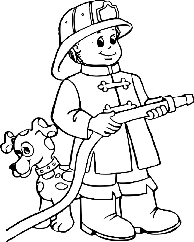 Coloriage Pompier Gratuit À Imprimer encequiconcerne Coloriage Pompier A Imprimer Gratuit