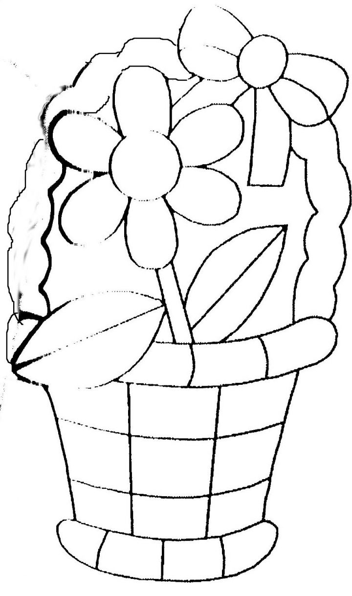 Coloriage Pot De Fleurs encequiconcerne Dessin A Colorier De Fleur