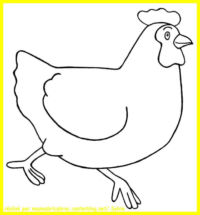 Coloriage Poule À Colorier – Dessin À Imprimer | Poules De serapportantà Dessin A Colorier Cochon