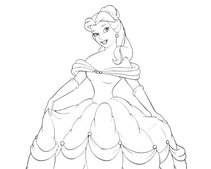 Coloriage Princesse À Imprimer (Disney, Reine Des Neiges, ) à Dessin À Colorier En Ligne Gratuit