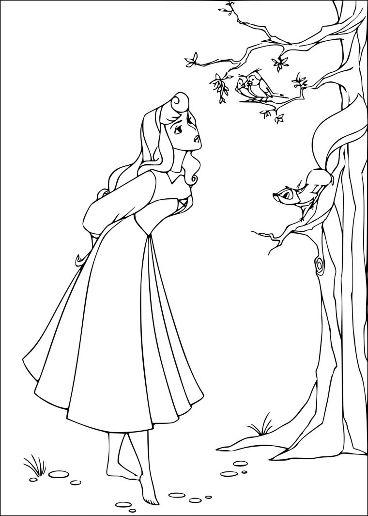 Coloriage Princesse Belle Au Bois Dormant À Imprimer Sur tout La Belle Au Bois Dormant A Colorier