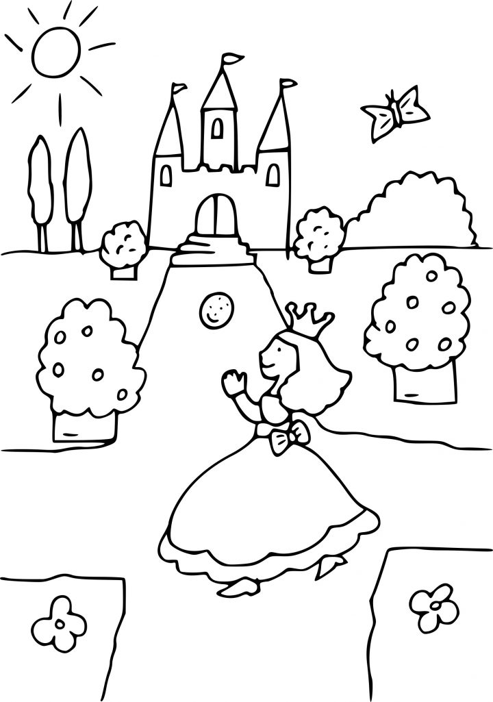 Coloriage Princesse Chateau À Imprimer Sur Coloriages intérieur Coloriage À Imprimer Chateau De Princesse