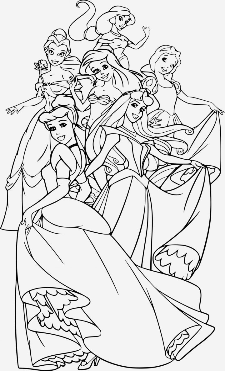 Coloriage Princesse Disney A Imprimer Pdf Archives avec Coloriage Princesses Disney À Imprimer