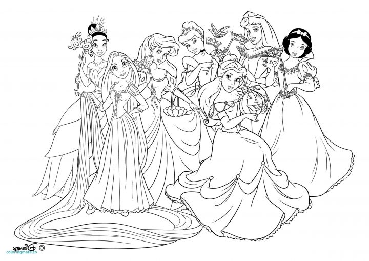 Coloriage Princesse Disney – Delightdomain destiné Coloriage Princesses Disney À Imprimer