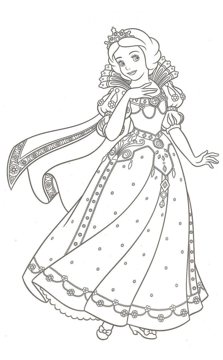 Coloriage Princesse En Ligne Gratuit | Coloriage Princesse avec Dessin À Colorier En Ligne Gratuit