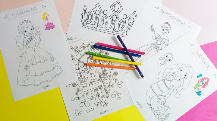 Coloriage Princesse – Momes tout Coloriage Magique Dur