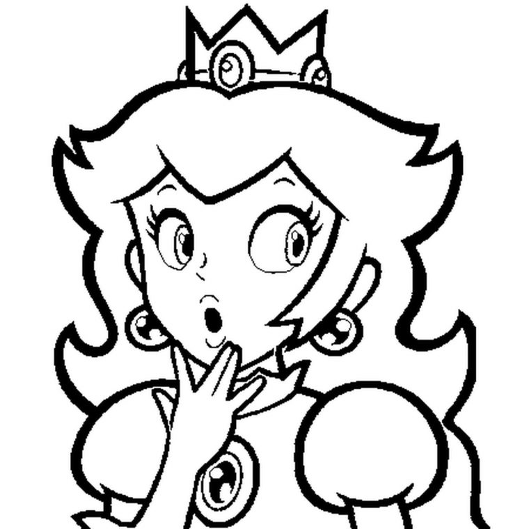 Coloriage Princesse Peach En Ligne Gratuit À Imprimer intérieur Jeux Des Differences Gratuit A Imprimer