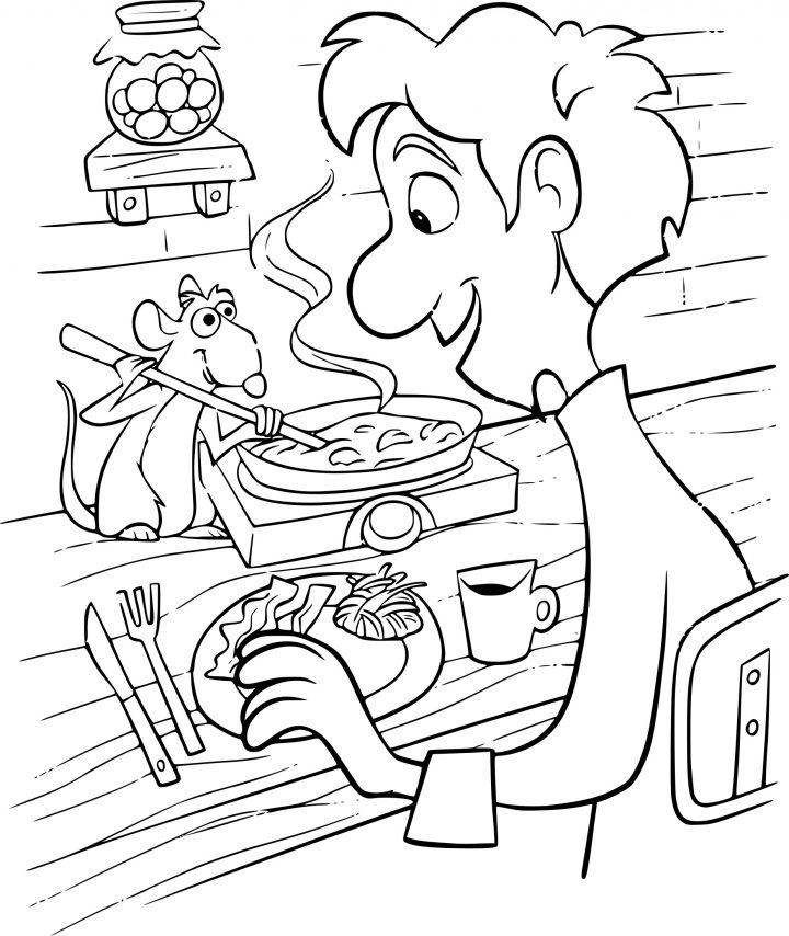 Coloriage Rauille À Imprimer dedans Dessin Ratatouille