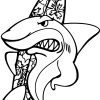 Coloriage Requin Fait Du Surf À Imprimer avec Coloriage Requin À Imprimer