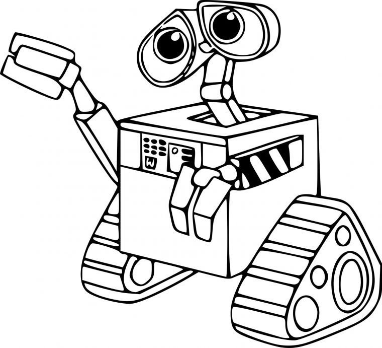 Coloriage Robot Wall-E À Imprimer Sur Coloriages pour Coloriage Robot À Imprimer