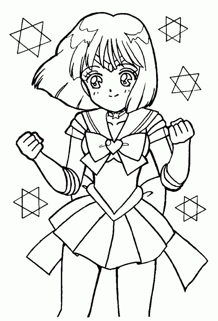 Coloriage Sailor Moon Saturne À Imprimer Sur Coloriages serapportantà Saturne Dessin