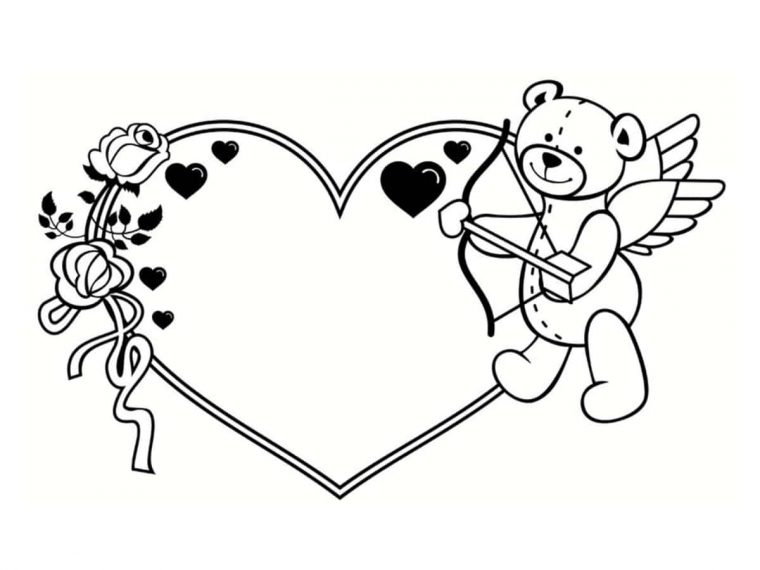 Coloriage Saint Valentin : 40 Dessins À Imprimer Gratuitement dedans Dessin Pour La Saint Valentin