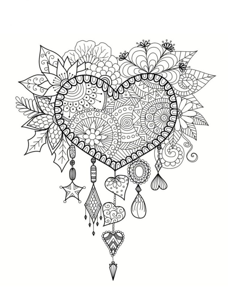 Coloriage Saint Valentin : 40 Dessins À Imprimer Gratuitement pour Dessin Pour La Saint Valentin