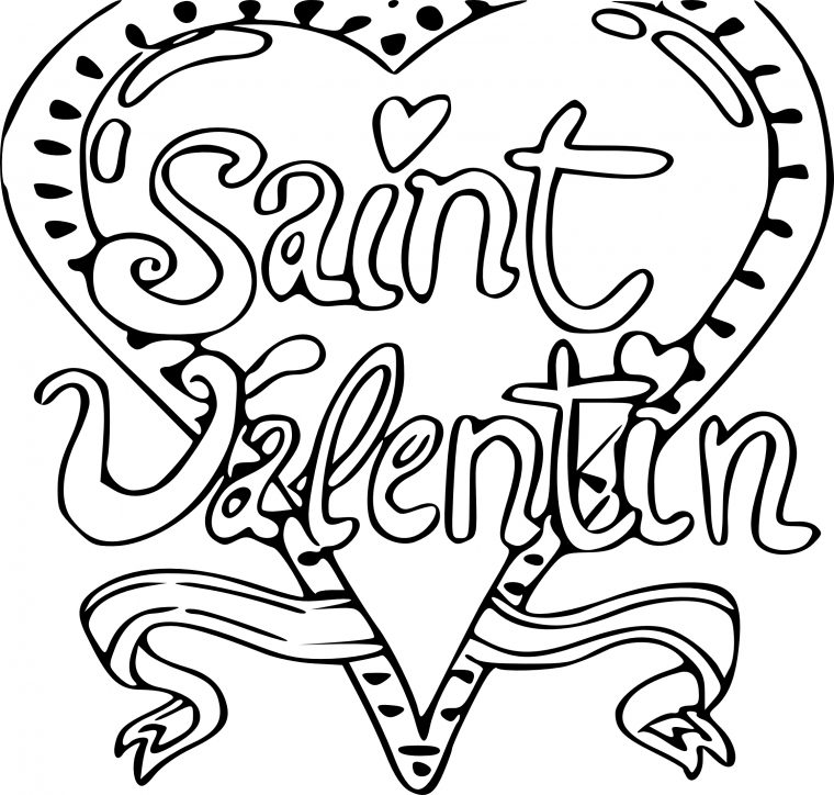 Coloriage Saint Valentin À Imprimer serapportantà Dessin Pour La Saint Valentin