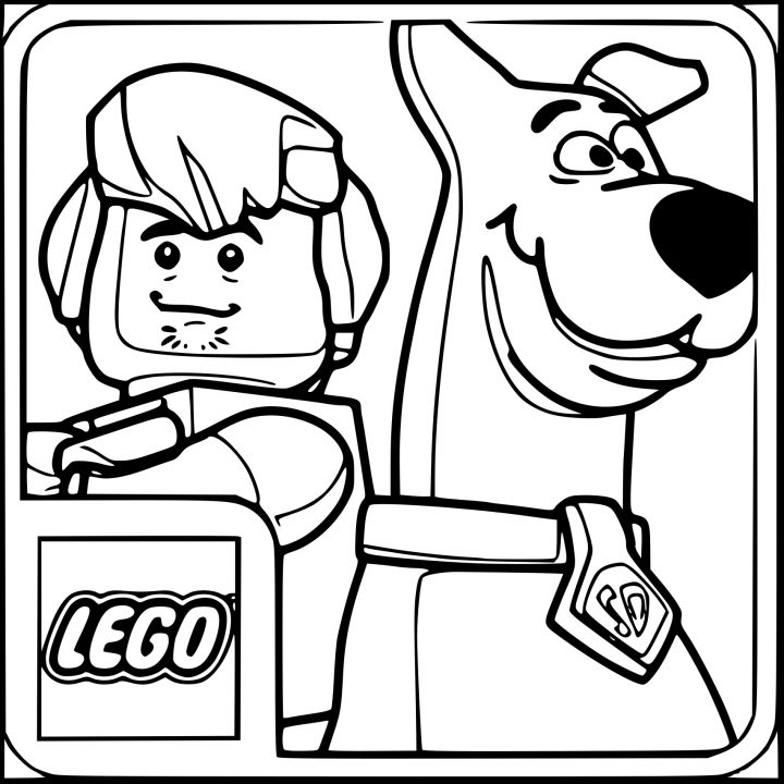 Coloriage Scooby Doo Lego À Imprimer Sur Coloriages tout Scooby Doo À Colorier