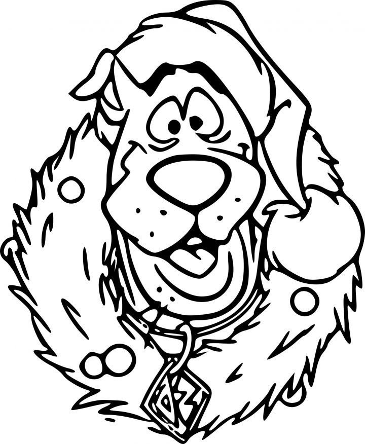 Coloriage Scooby Doo Noël À Imprimer Sur Coloriages tout Scooby Doo À Colorier