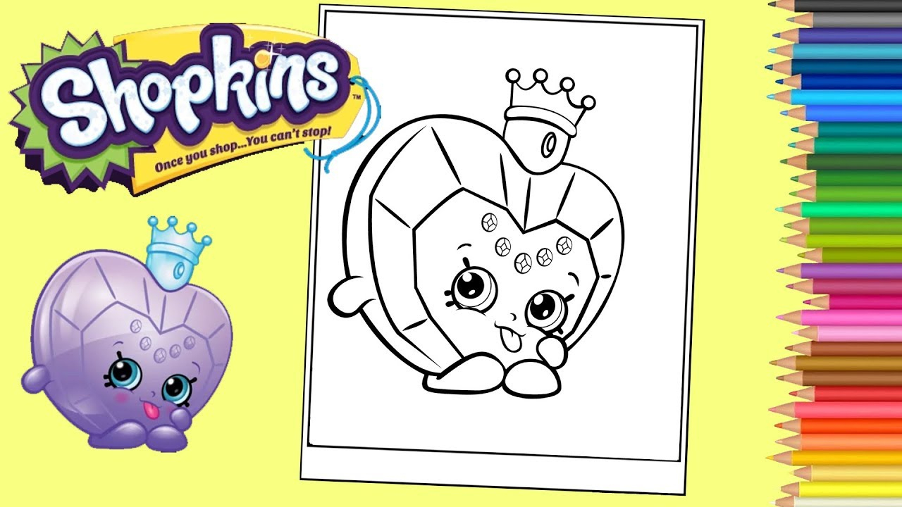 Coloriage Shopkins Princesse - Coloring Shopkins Princess Scent Coloring  Pages For Kids tout Coloriage Dora Princesse 