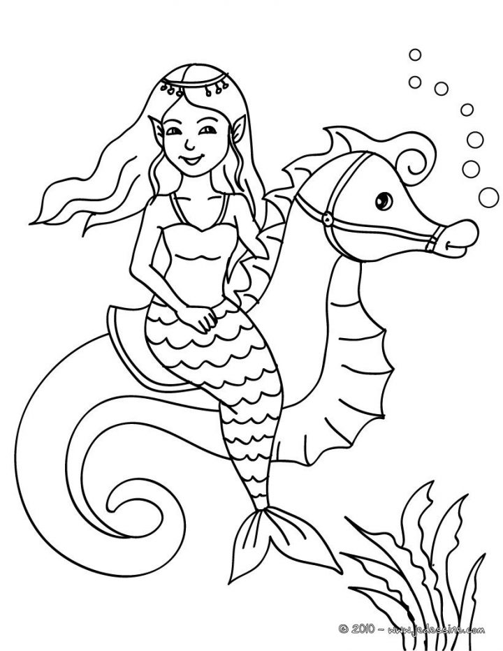 Coloriage Sirène À Colorier – Dessin À Imprimer | Coloriage avec Coloriage Sur La Mer À Imprimer