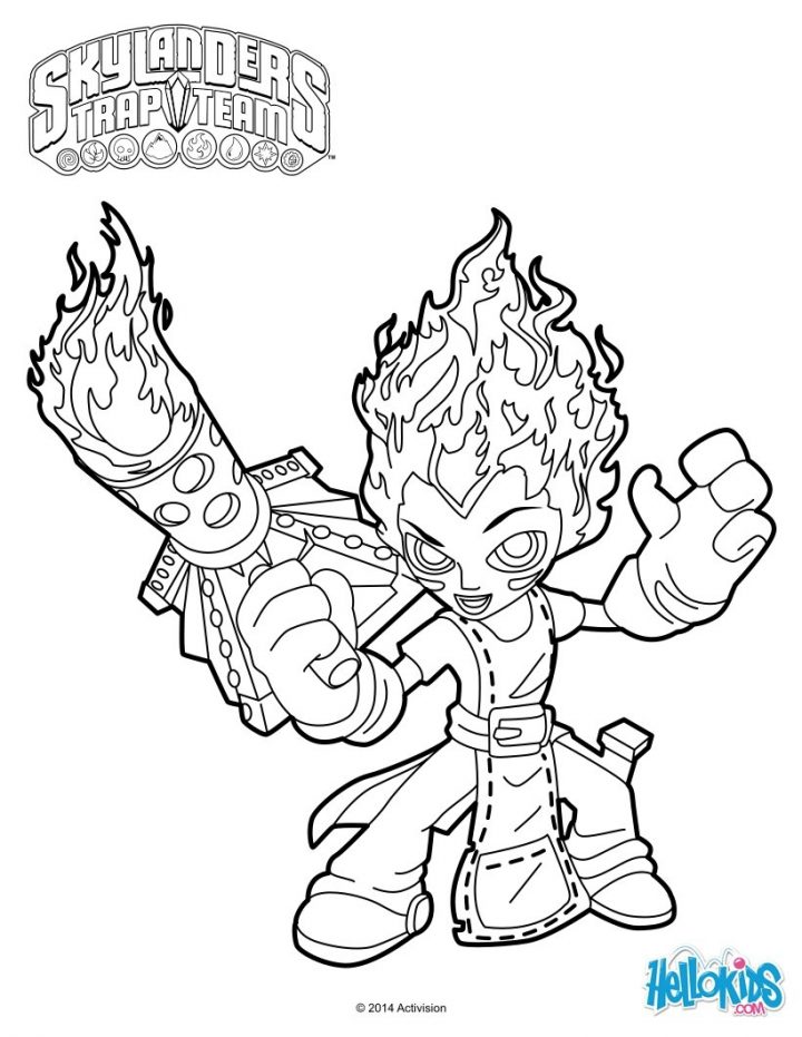 Coloriage Skylanders 23Png 6162. Image 26370 Coloriage destiné Dessin De Skylanders