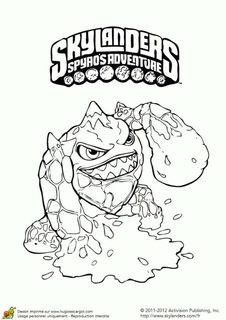 Coloriage Skylanders Eruptor tout Dessin De Skylanders