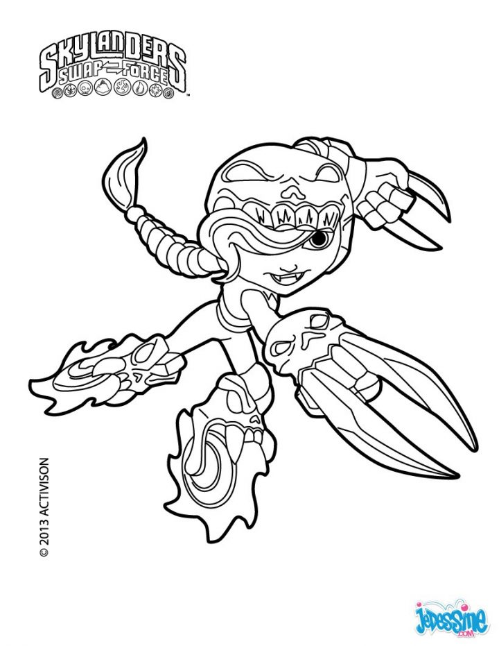 Coloriage Skylanders – Les Beaux Dessins De Dessin Animé À intérieur Dessin De Skylanders