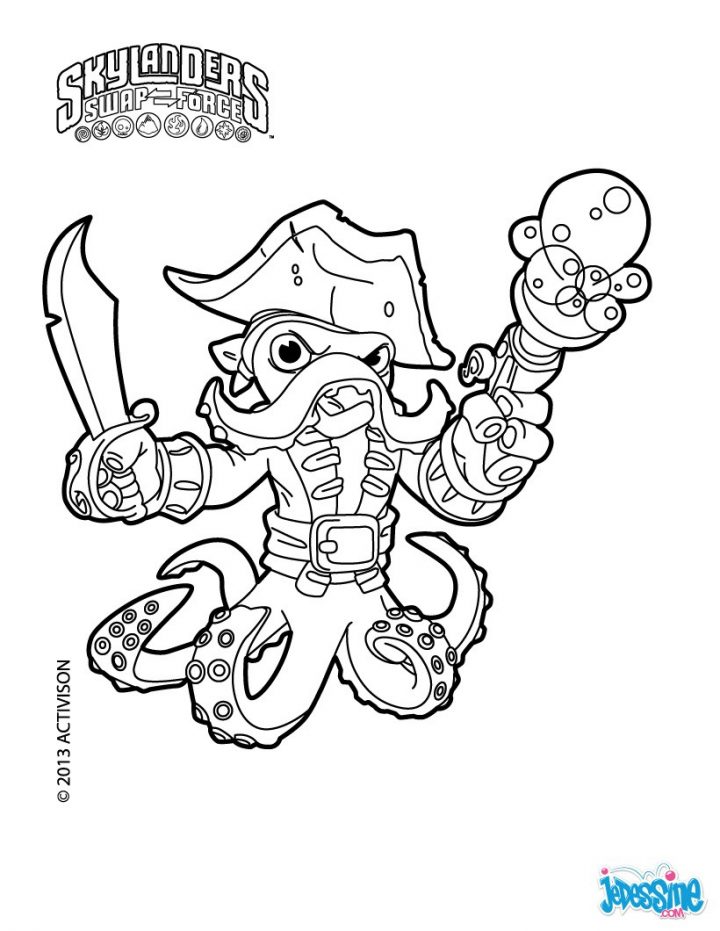 Coloriage Skylanders Swap Force – 15 Coloriages À Imprimer tout Dessin De Skylanders