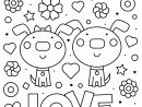 Coloriage St Valentin Couple - Tête À Modeler intérieur Sudoku Junior À Imprimer
