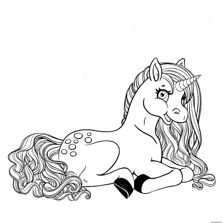 Coloriage Sublime Licorne Barbie Pour Fille Dessin serapportantà Gratuit Pour Fille