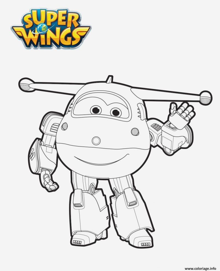 Coloriage Super Wings A Imprimer Gratuit – Coloriages Gratuits tout Coloriage Robot À Imprimer