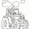 Coloriage Sur La Ferme (Tracteurs, Fermier, Animaux avec Sam Le Tracteur Dessin Anime