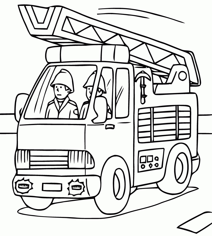 Coloriage Sur Laguerche | Coloriage Camion, Coloriage concernant Dessin De Pompier À Imprimer 