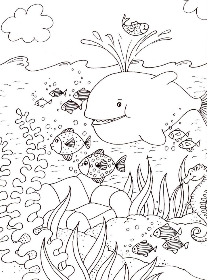 Coloriage Sur Les Vacances À La Mer – Coloriages Pour Enfants à Coloriage Sur La Mer À Imprimer