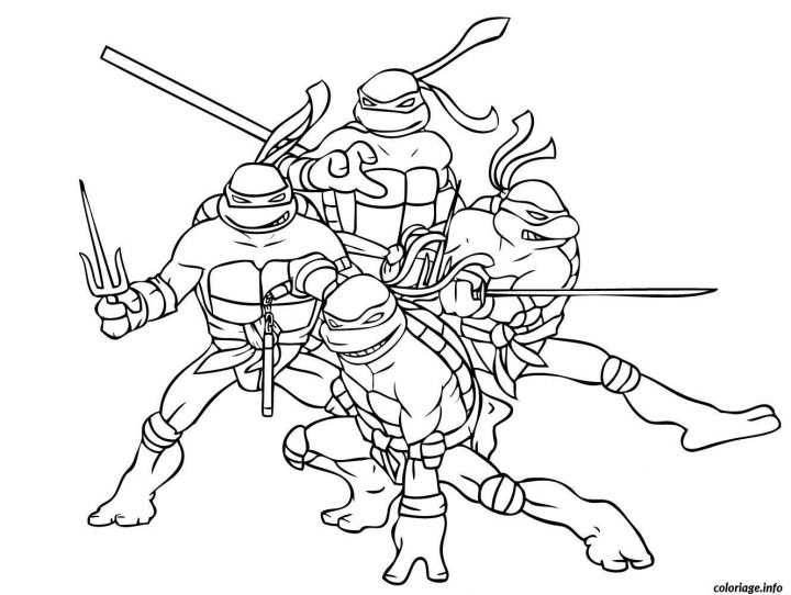 Coloriage Tortue Ninja 6 Dessin À Imprimer | Coloriage destiné Dessin De Tortue Ninja