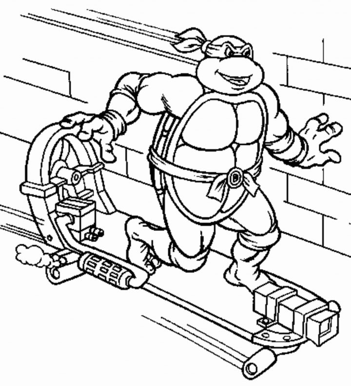 Coloriage Tortue Ninja À Imprimer Sur Coloriages concernant Dessin De Tortue Ninja