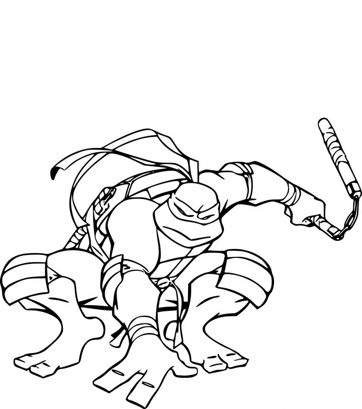 Coloriage Tortue Ninja Michelangelo À Imprimer Sur avec Dessin De Tortue Ninja