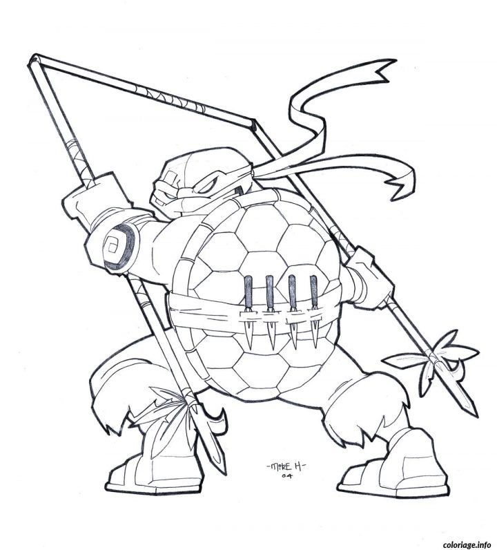 Coloriage Tortue Ninja Nouveau Outils De Combat Dessin dedans Dessin De Tortue Ninja