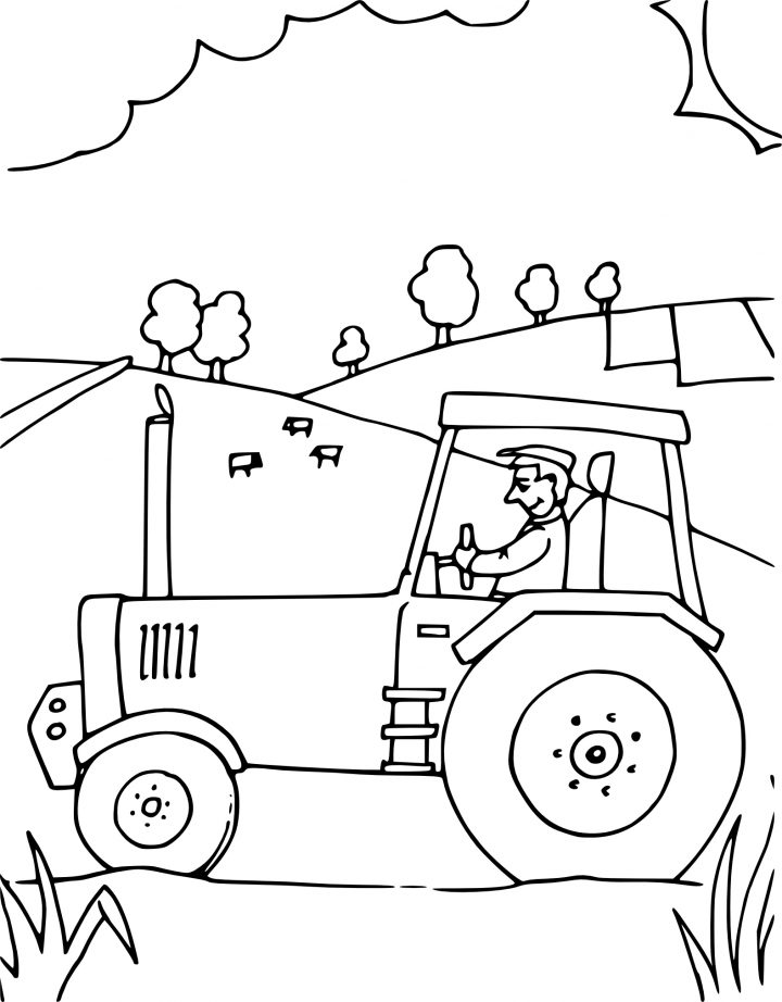 Coloriage Tracteur À Imprimer Sur Coloriages destiné Tracteur À Colorier