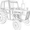 Coloriage - Tracteur Ford 3600 | Coloriages À Imprimer Gratuits serapportantà Tracteur À Colorier