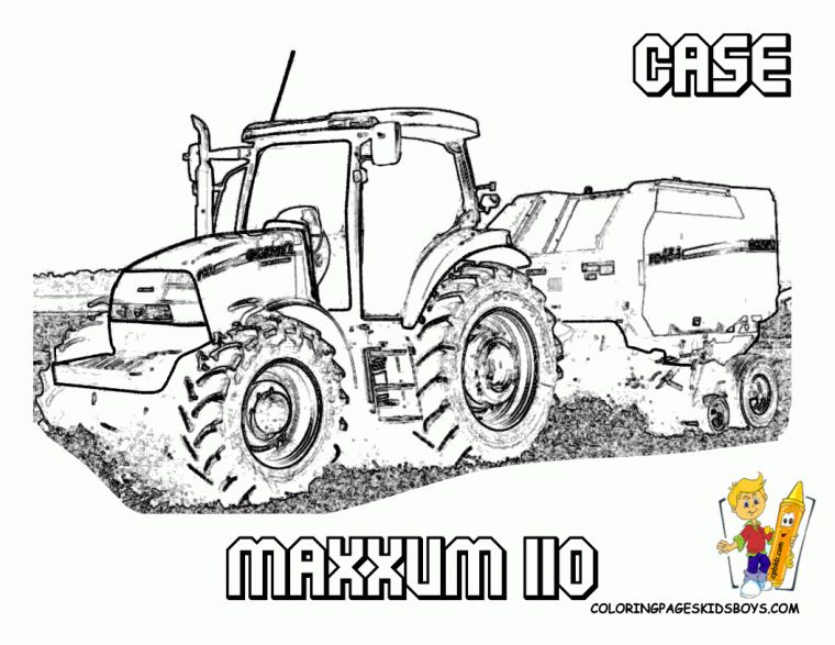 Coloriage Tracteur – Les Beaux Dessins De Transport À intérieur Dessin De Tracteur À Colorier